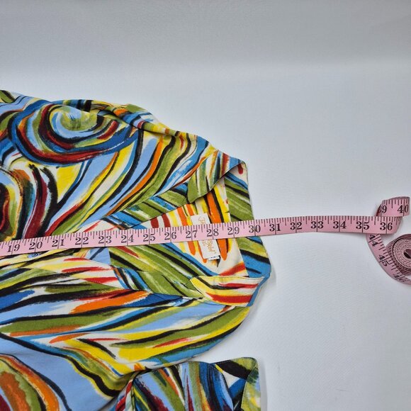 Jams World Colorful Abstract Print Top Tunic Women's Size Medium - Picture 11 of 12
